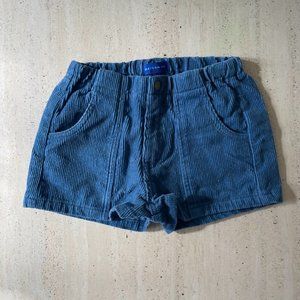 Maisonette Maison Me Blue Corduroy Shorts size 5Y